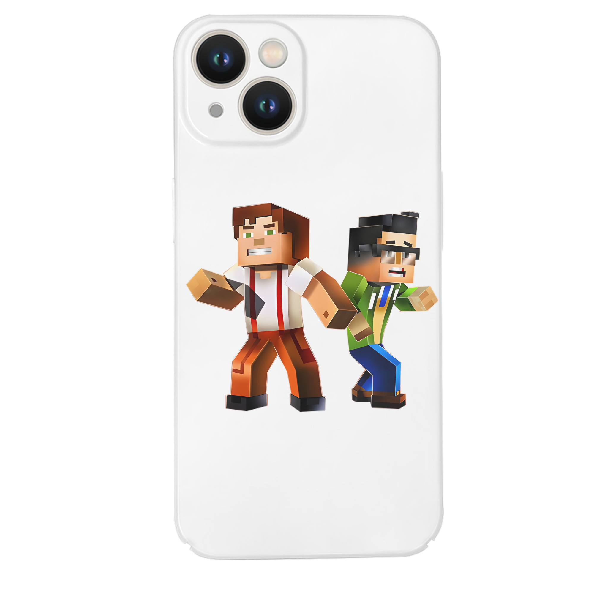 （画像用） マインクラフト ブロックの世界 Minecraft MC Block world 【iPhone 14シリーズ対応】ハードケース